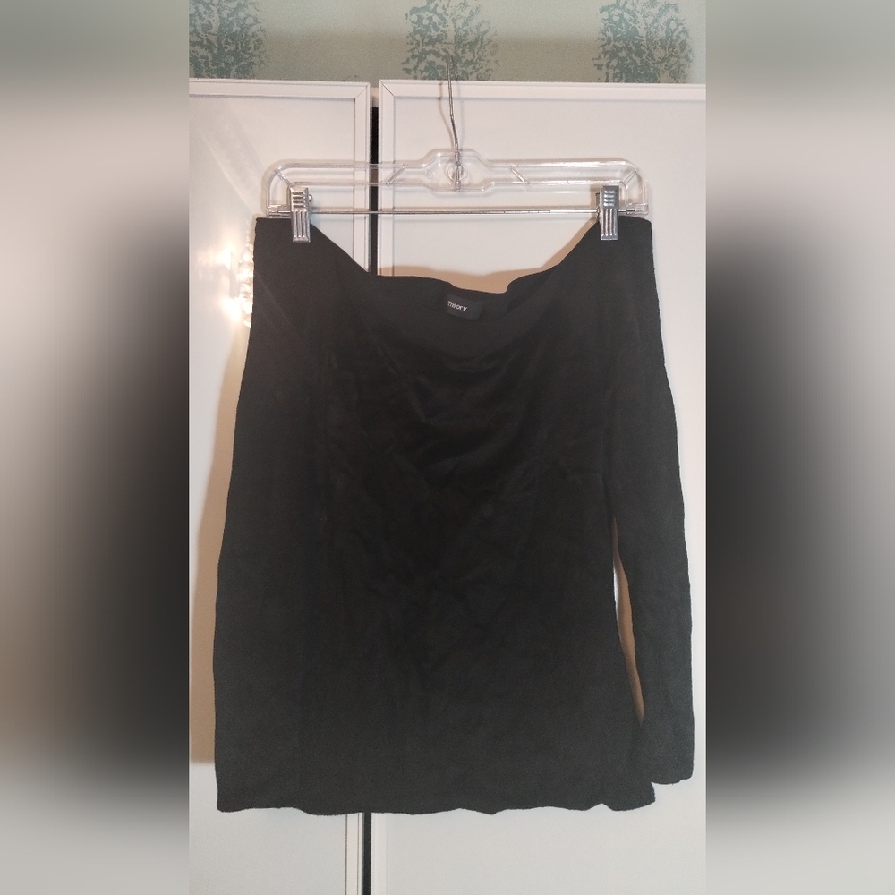 Theory Women Velvety Off Shoulder Top Sz M